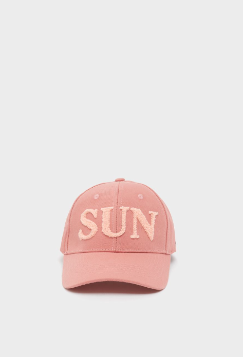 Nali GIOIA HAT WITH SUN PATCH ORANGE/RED
